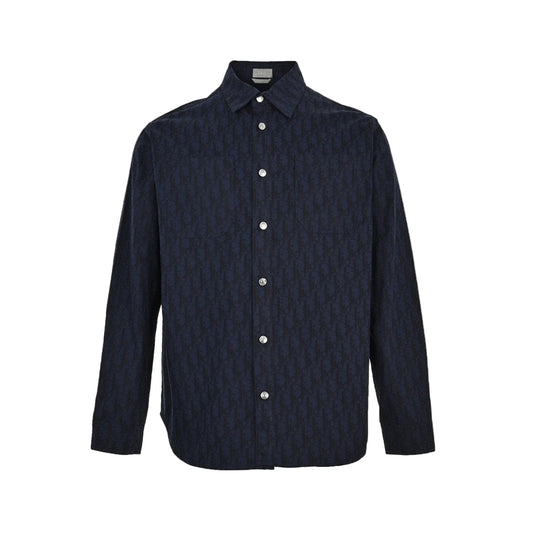 Dior Monogram Overshirt "Blue-Black"