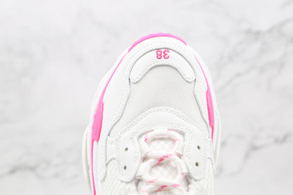 Balenciaga Triple S "White-Fluo Pink"