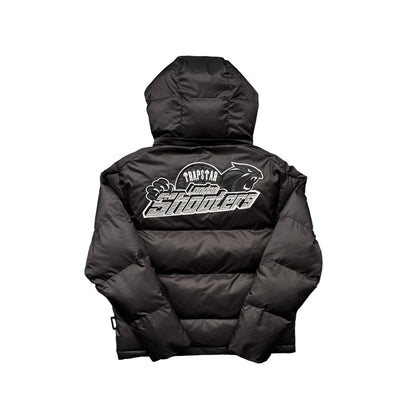Trapstar Shooters Down Jacket "Black-Reflective Logo"