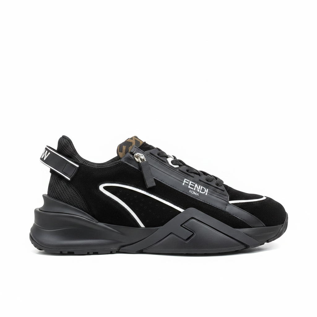 Fendi Flow "Black Suede"