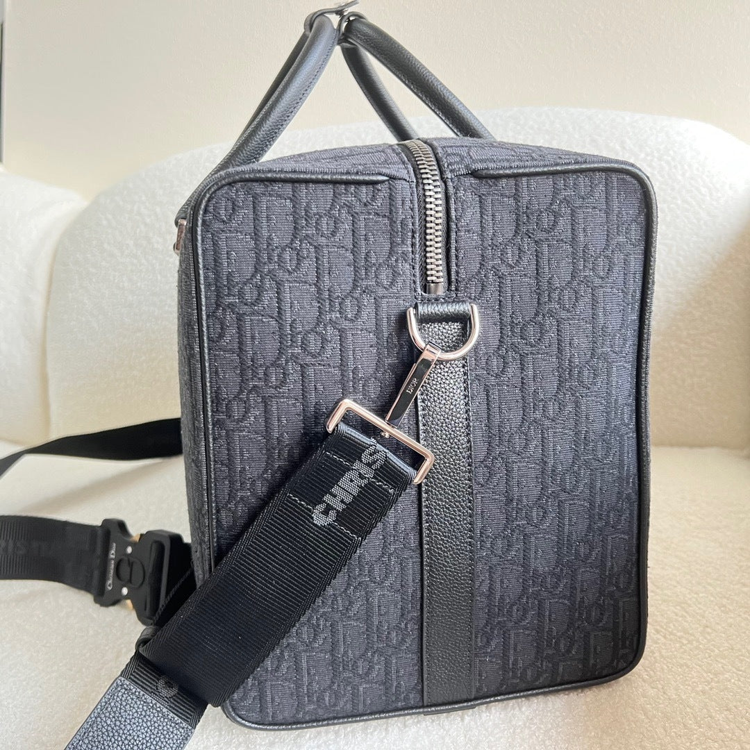 Dior Lingot 50 Oblique Jacquard Duffel Bag