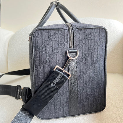 Dior Lingot 50 Oblique Jacquard Duffel Bag