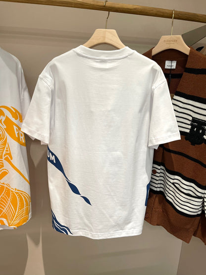 Burberry EKD Cotton T-Shirt "White"
