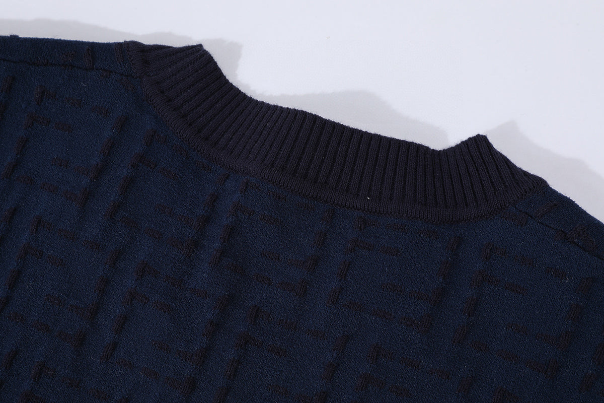 Fendi FF Cotton Pullover "Dark Blue"