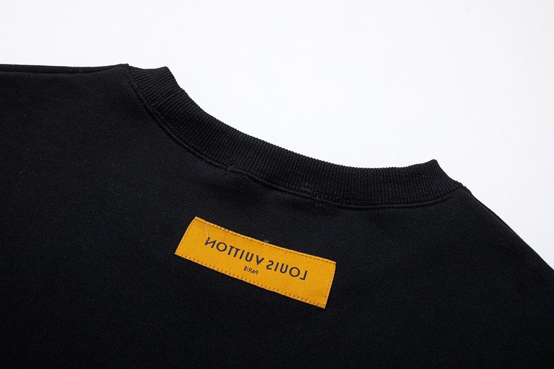 Louis Vuitton LV Stitch Print Embroidered Sweatshirt "Black"