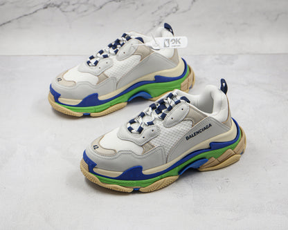 Balenciaga Triple S "Grey-Blue-Green Sole"