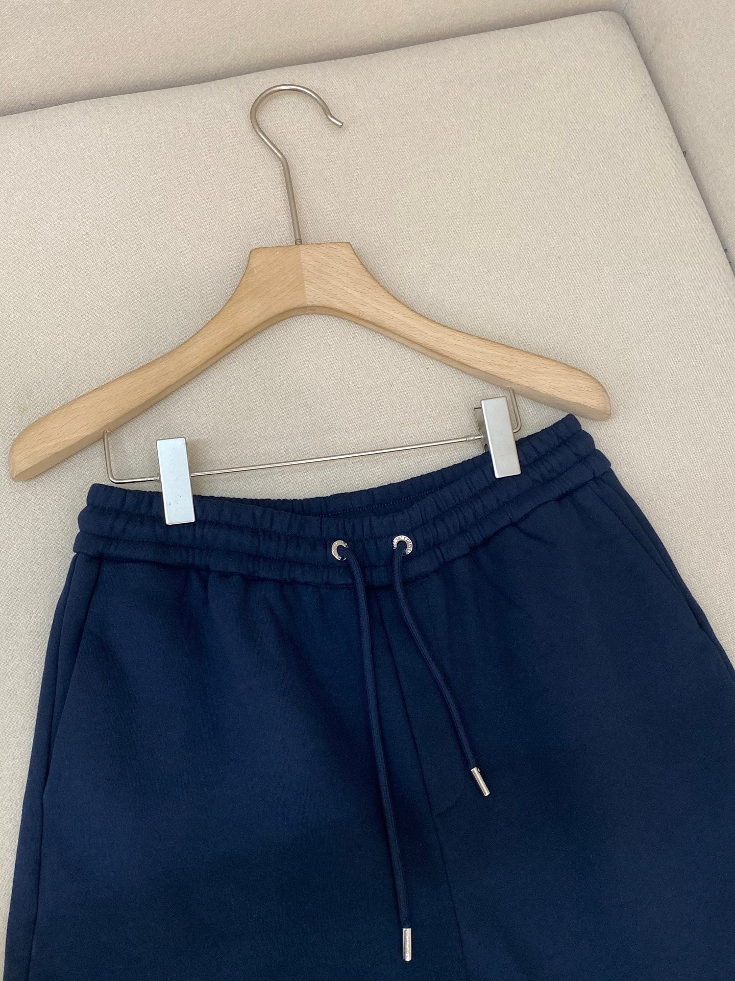 Moncler Cotton and Denim Shorts "Navy Blue"