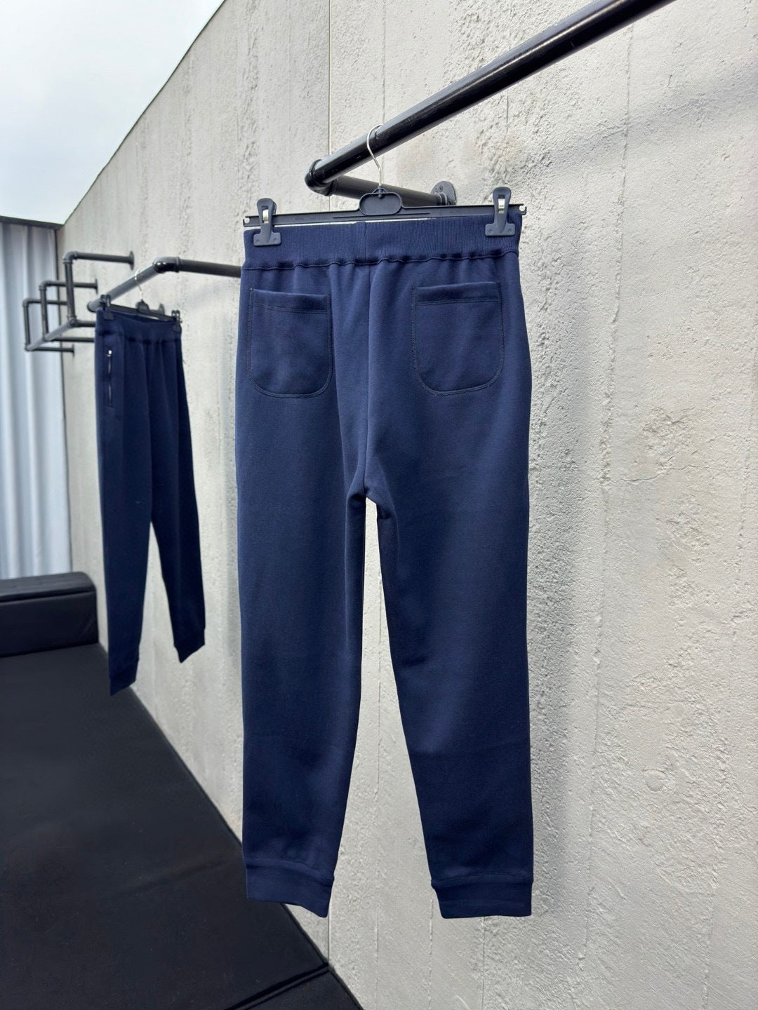 Dior Track Pants "Navy Blue Cahsmere and Cotton Knit"