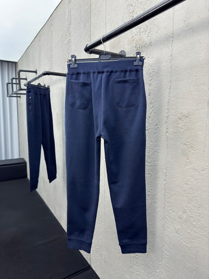 Dior Track Pants "Navy Blue Cahsmere and Cotton Knit"