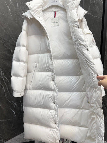 Moncler Hanoverian Long Down Jacket "White"
