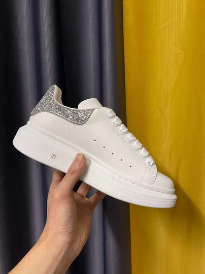 Alexander McQueen Oversized "White-Silver Glitter"