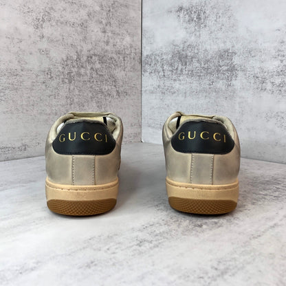 Gucci Screener "Distressed Beige-Black-Blue"
