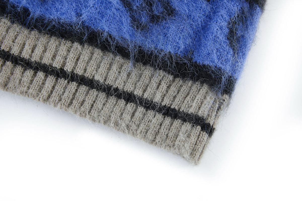 Louis Vuitton Monogram Mohair Cardigan "Blue"
