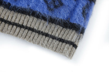 Louis Vuitton Monogram Mohair Cardigan "Blue"