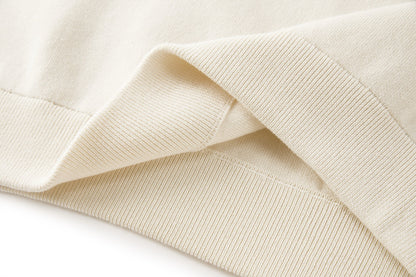 Moncler Monogram Cotton Blend Jumper "White Ivory"