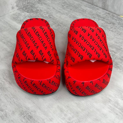 Balenciaga Slides "Red-Black"