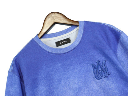 Amiri MA Bar Logo Sweatshirt "Washed Blue"
