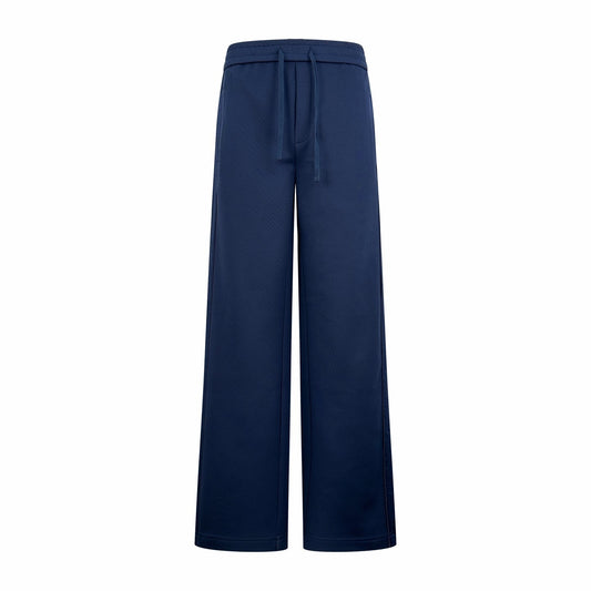 Dior Oblique Track Pants "Navy Blue Cotton-Blend Jersey"