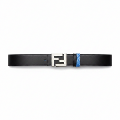 Fendi x Sarah Coleman Fisheye Logo Belt "Black-Blue"