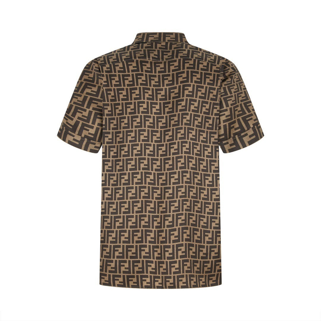 Fendi FF Monogram Short Shirt "Beige"