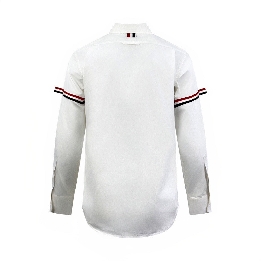 Thom Browne Cotton Armband Shirt "White"