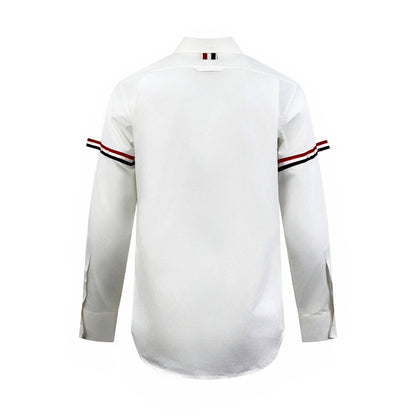 Thom Browne Cotton Armband Shirt "White"