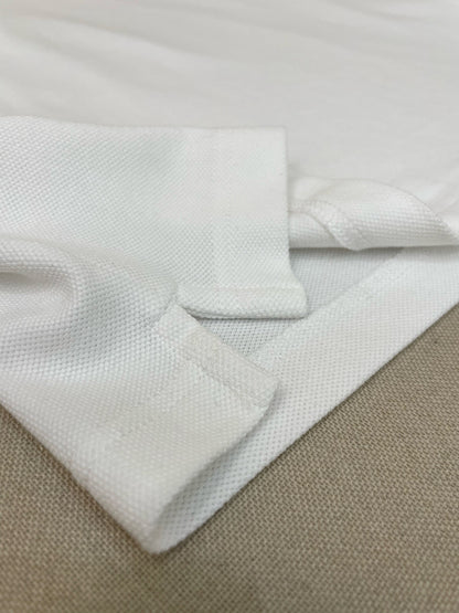 Gucci Cotton Piquet Polo Shirt with Embroidery "White"