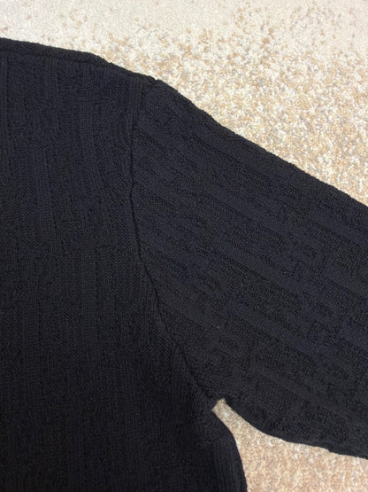 Dior Oblique Sweater "Black Cotton Blend Jersey"