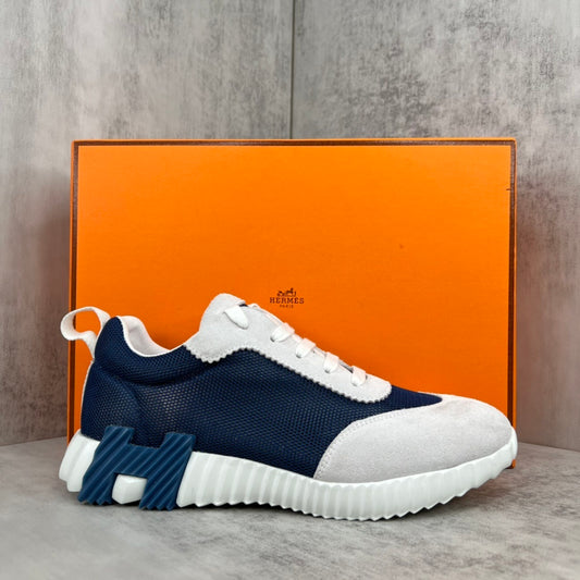 Hermes Bouncing Sneakers "Navy Blue-Grey"