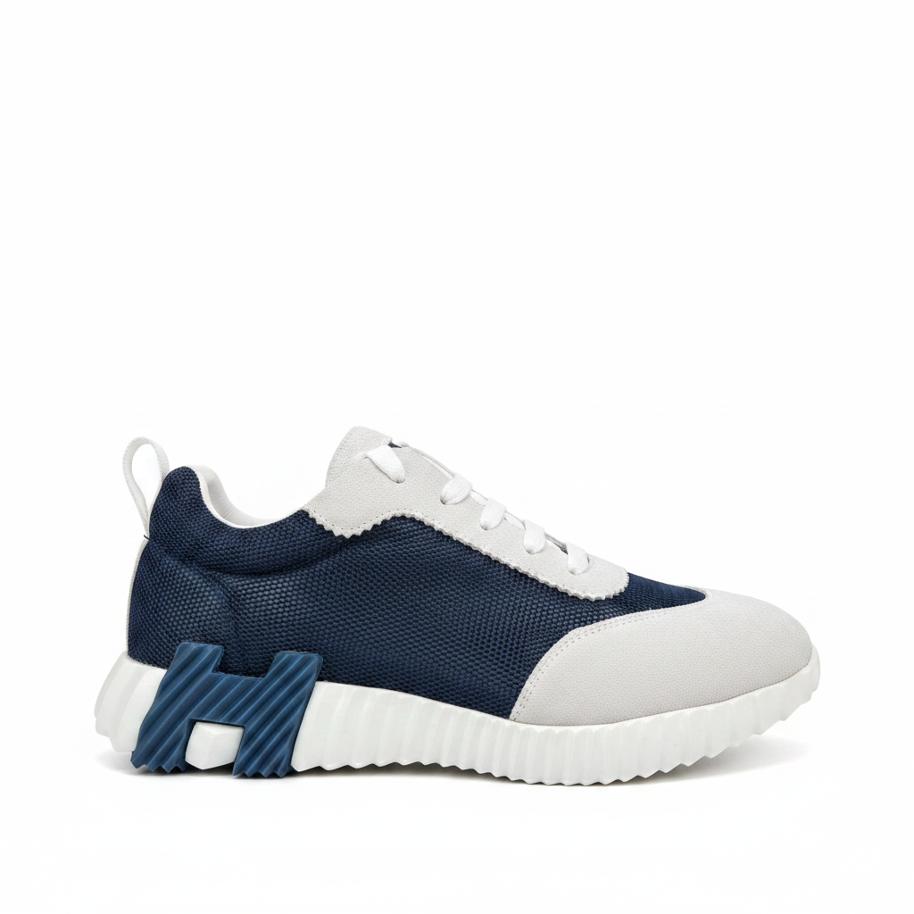 Hermes Bouncing Sneakers "Navy Blue-Grey"
