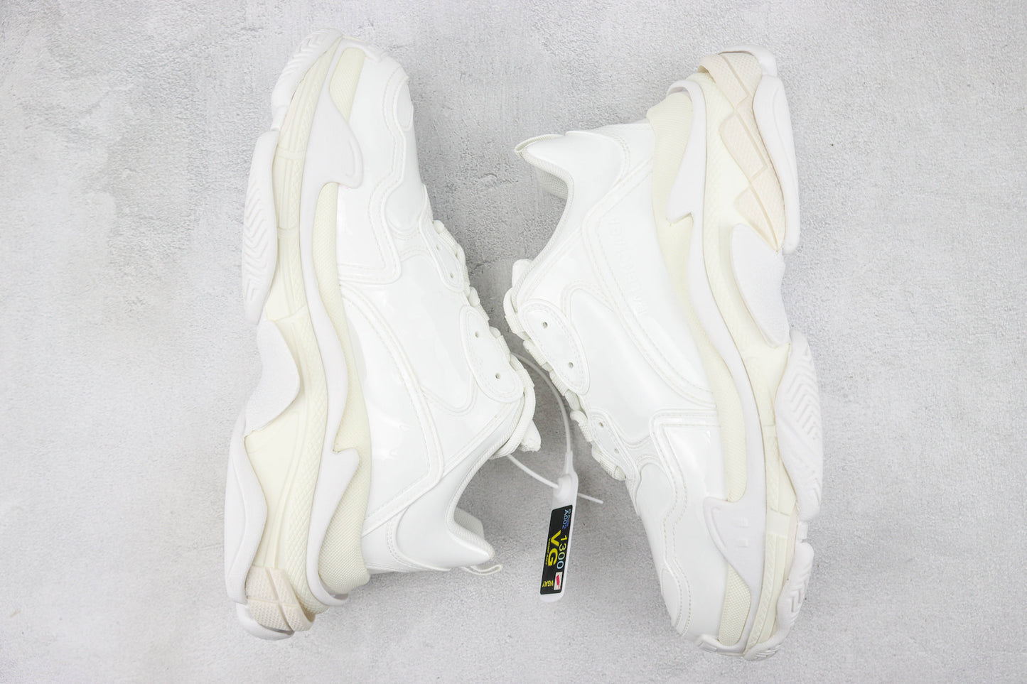Balenciaga Triple S "White Leather Gloss"
