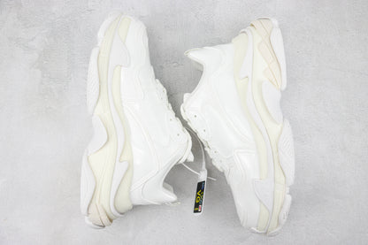 Balenciaga Triple S "White Leather Gloss"