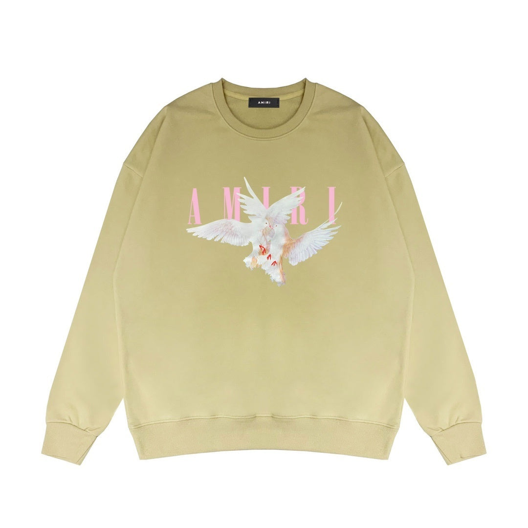 Amiri Dove Print Sweatshirt "Beige"