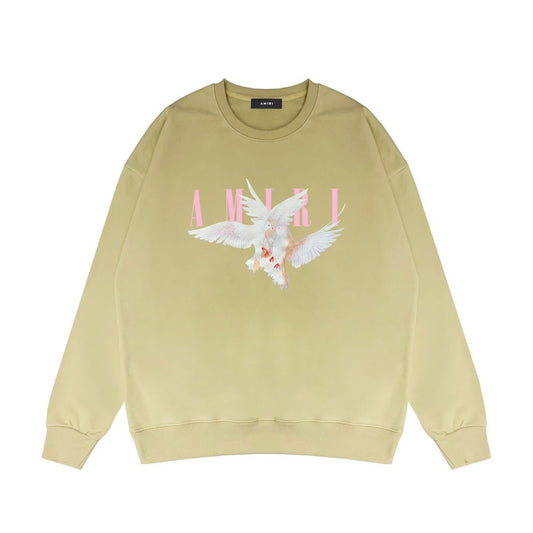 Amiri Dove Print Sweatshirt "Beige"