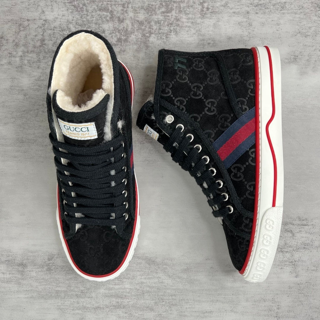 Gucci Tennis 1977 High-Top "Black Monogram"