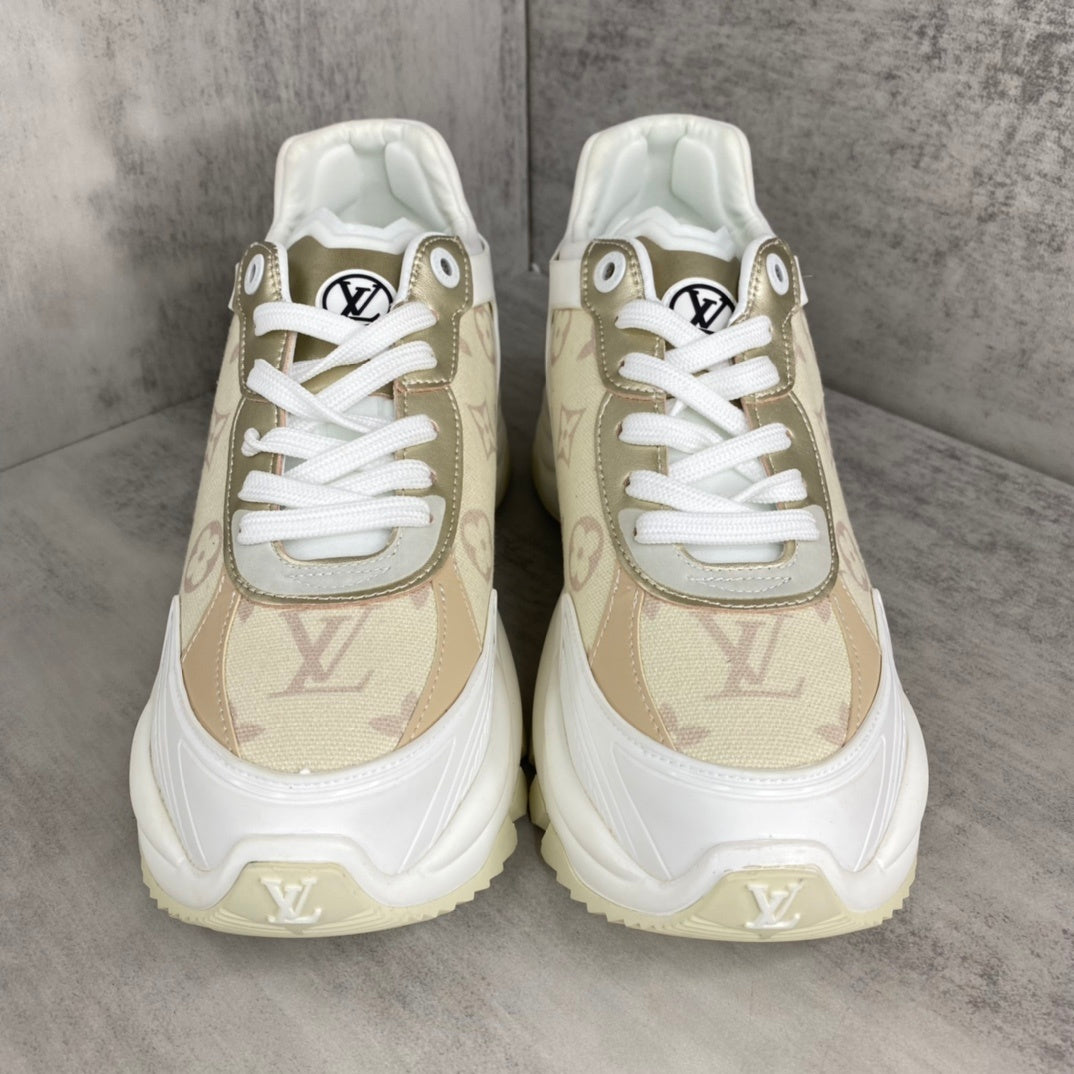 Louis Vuitton Run 55 "White-Gold-Beige"