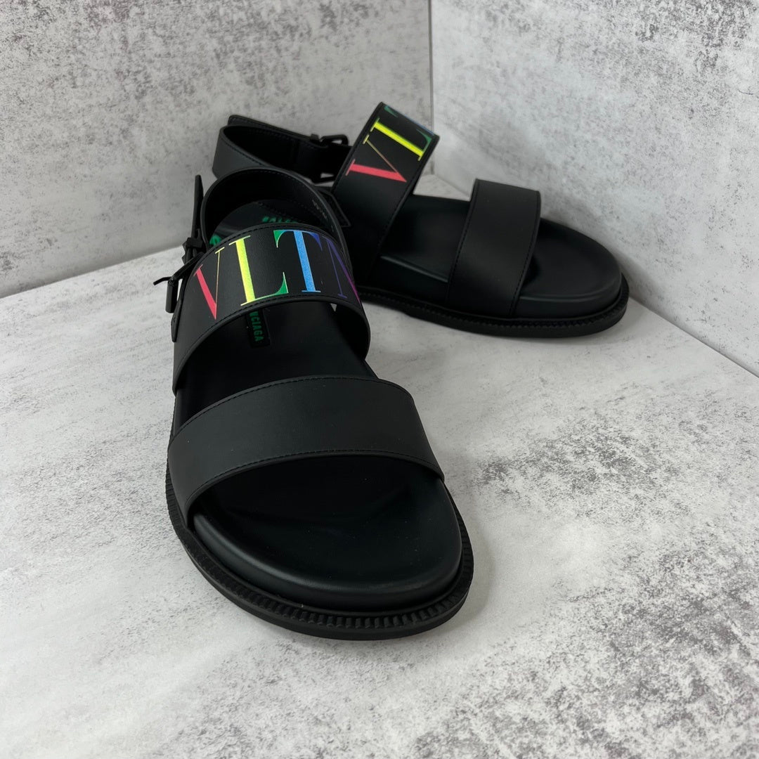 Valentino Garavani Sandals "Black-Multicolour"