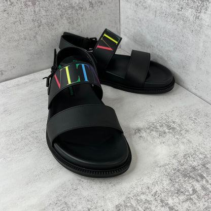 Valentino Garavani Sandals "Black-Multicolour"