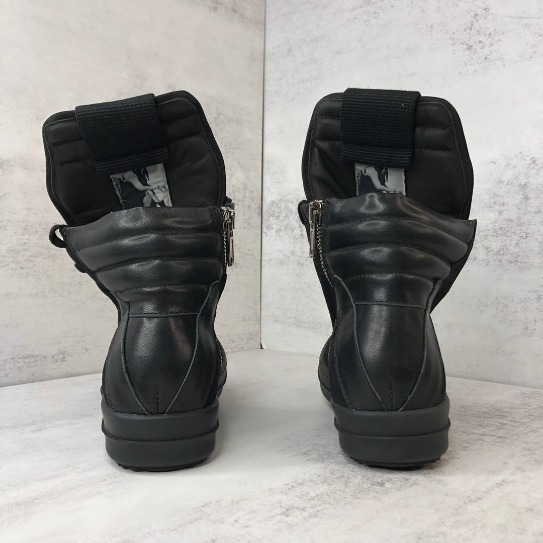 Rick Owens Geobasket "Black Suede"