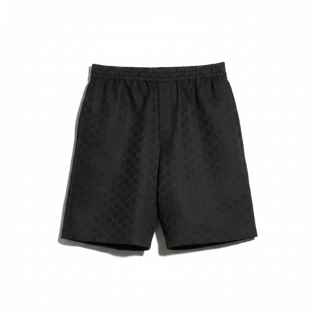 Gucci GG Canvas Linen Blend Shorts "Black"