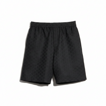 Gucci GG Canvas Linen Blend Shorts "Black"