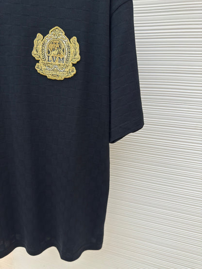 Louis Vuitton Signature Patch Cotton T-Shirt "Black"