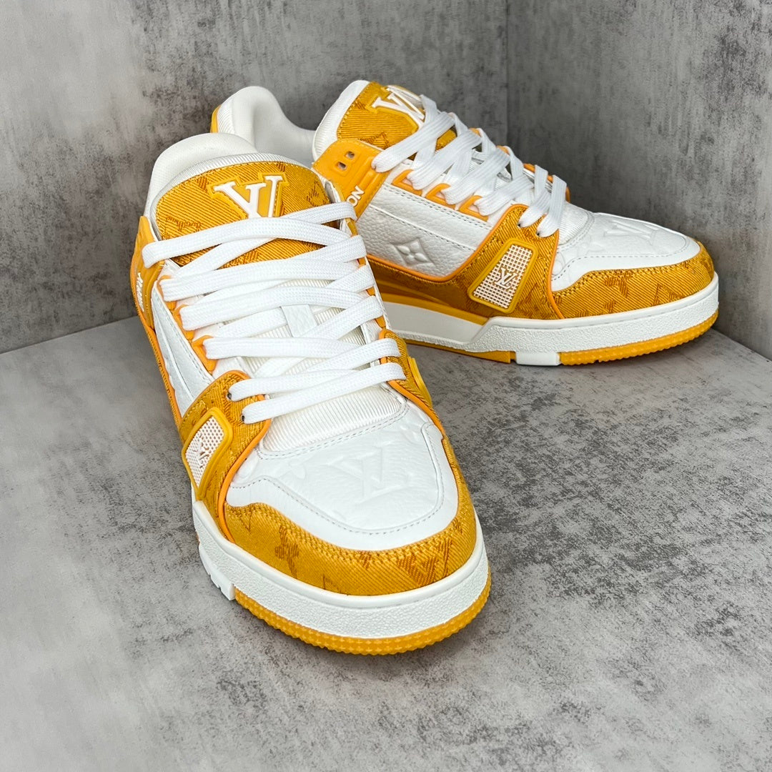 Louis Vuitton Trainers "Gold-White"