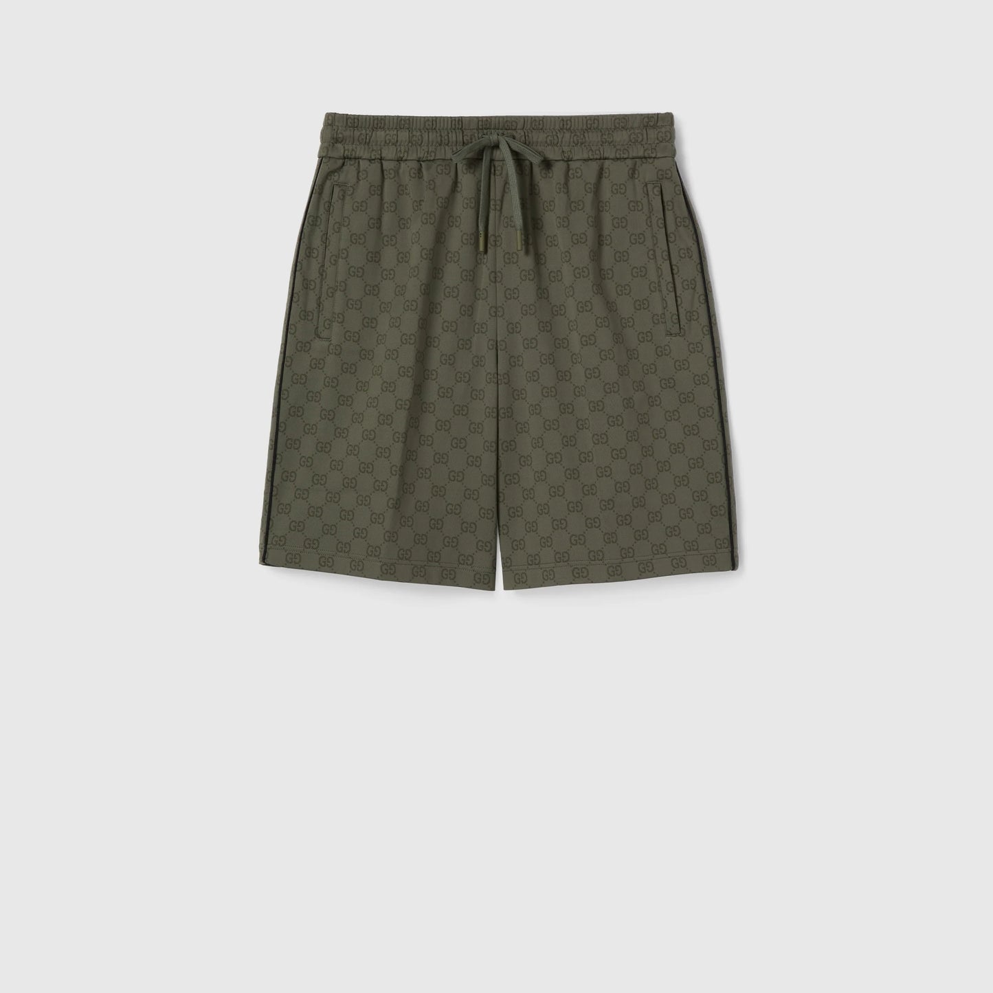 Gucci GG Jersey Jacquard Shorts "Forest Green"