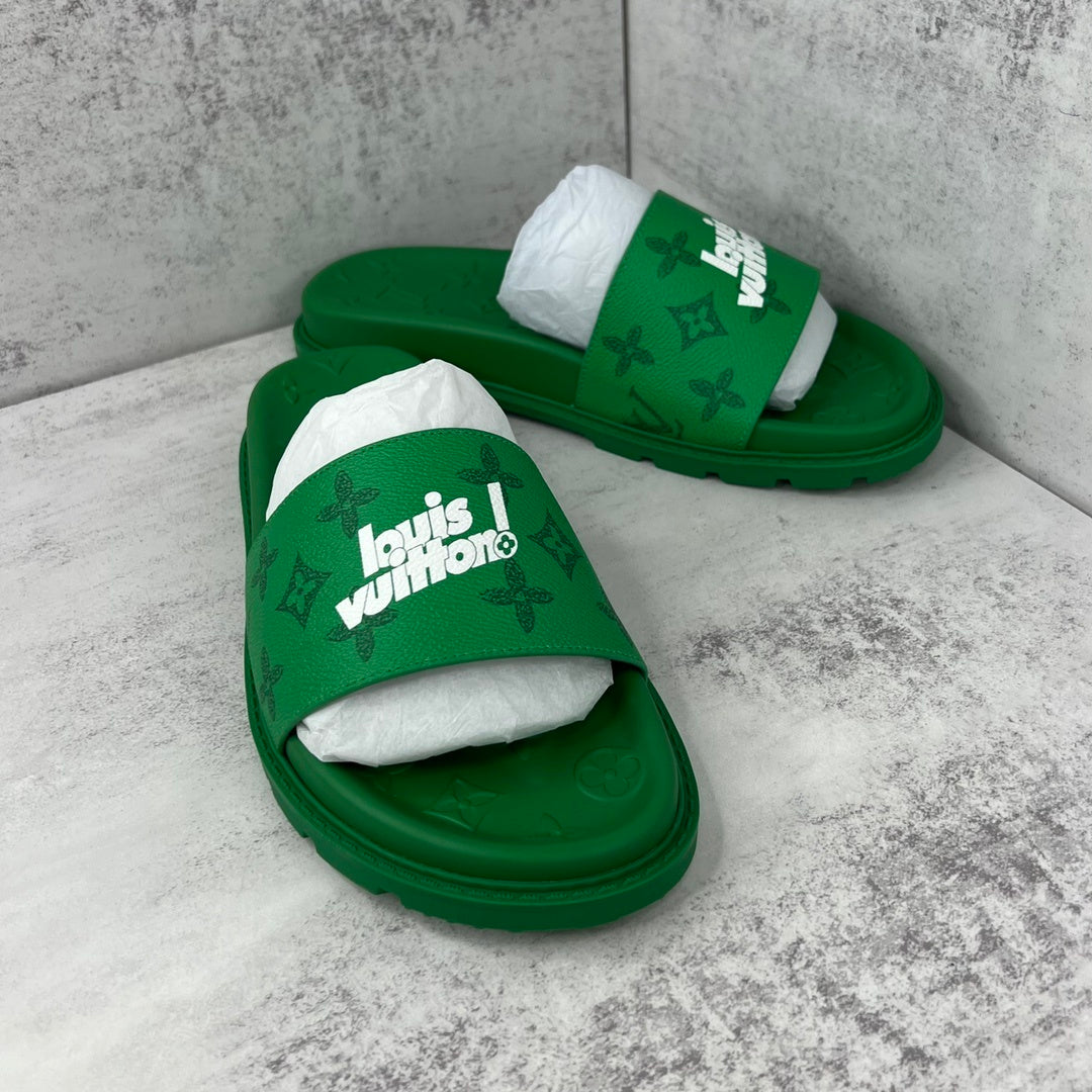 Louis Vuitton Slides "Green"