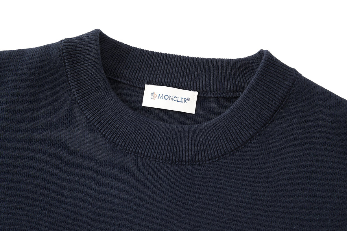 Moncler Monogram Cotton Blend Jumper "Navy Blue"