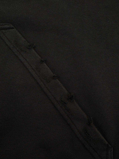 Balenciaga Tape Logo Zip-up Hoodie "Black"