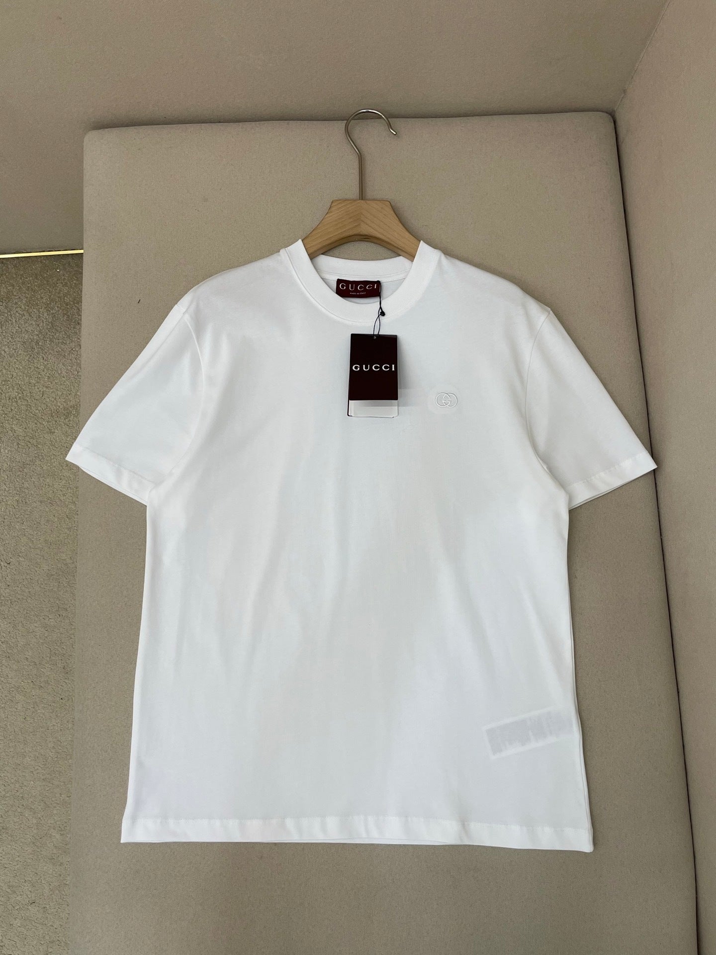 Gucci Cotton Jersey T-Shirt with Embroidery "White"