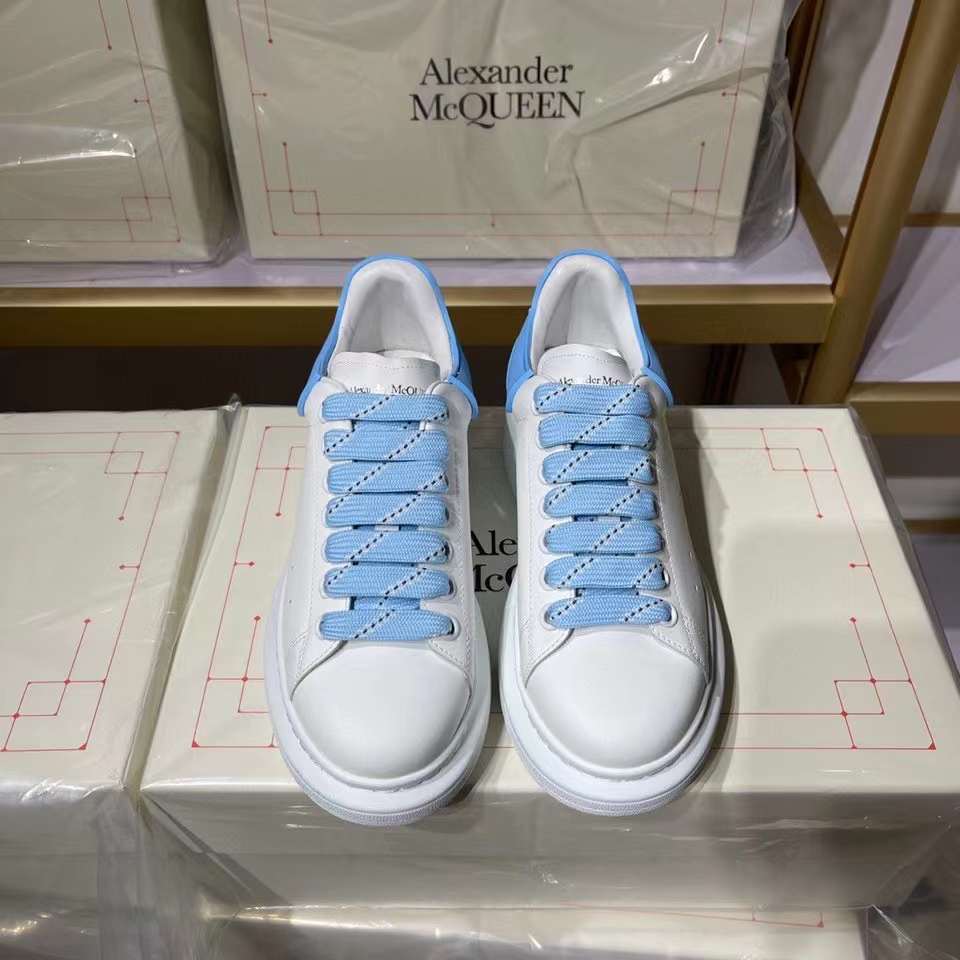 Alexander McQueen Oversized "White-Sky Blue"