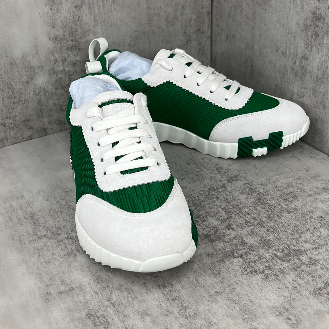 Hermes Bouncing Sneakers "Green-Grey-White"
